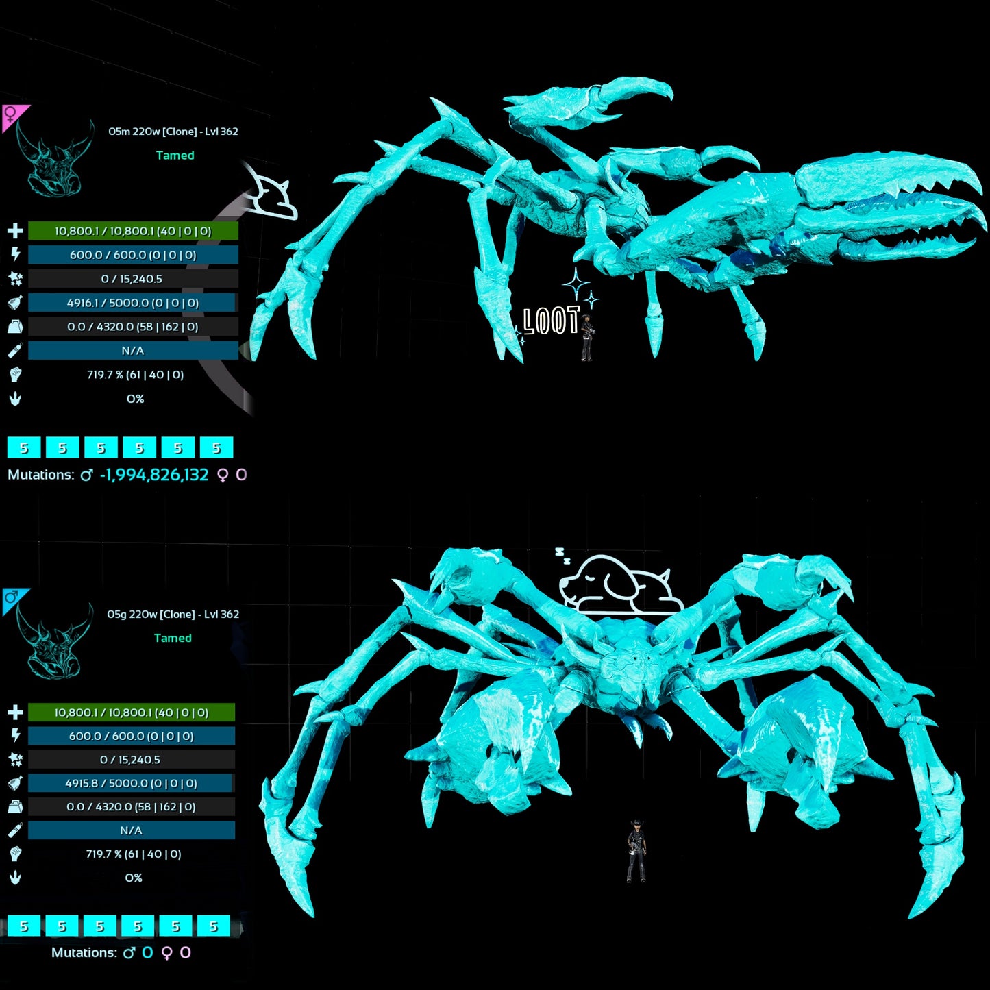 Karkinos 4320Weight 719.7%melee Clone
