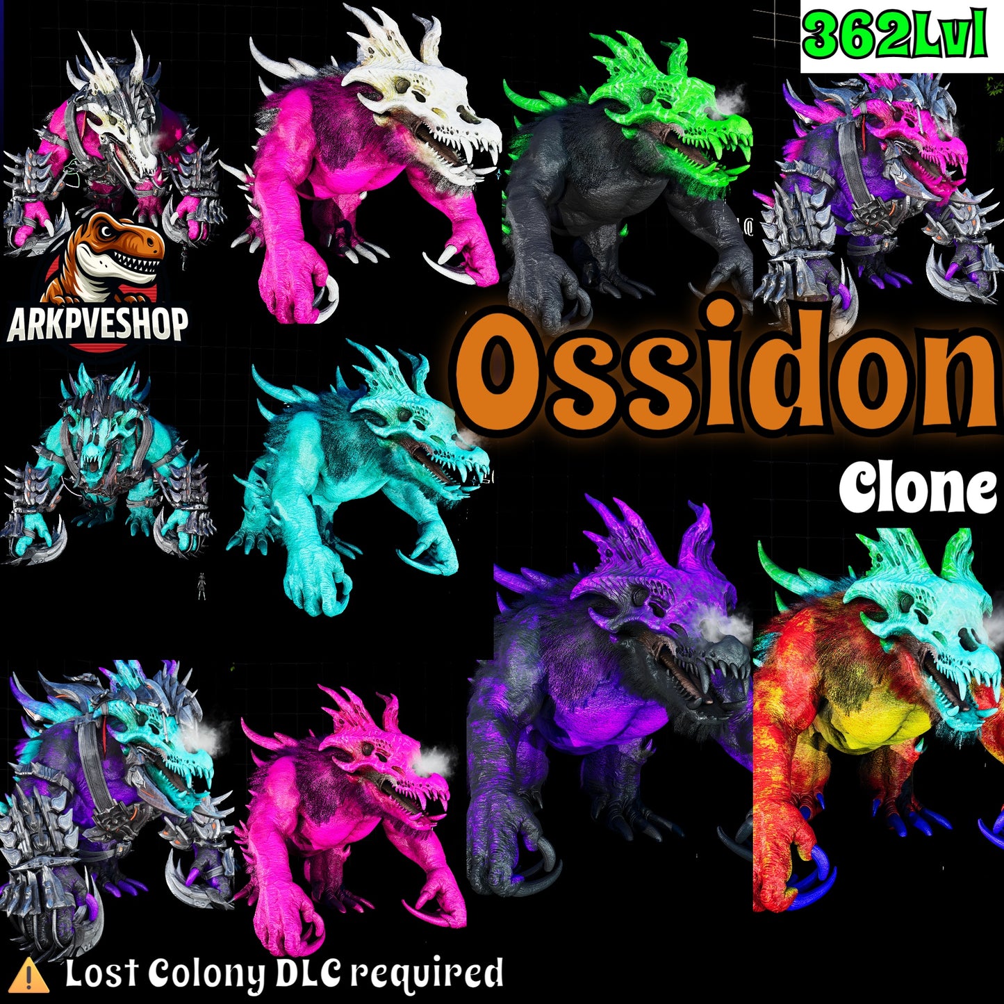 Ossidon 362 Lvl Max Clone