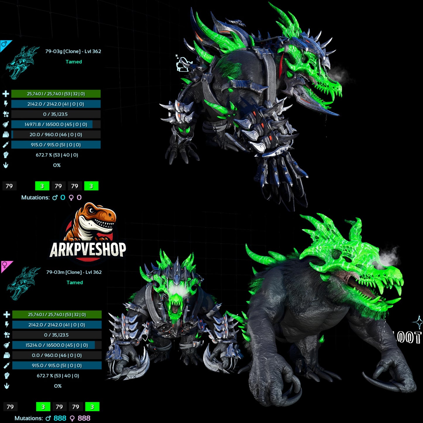 Ossidon 362 Lvl Max Clone