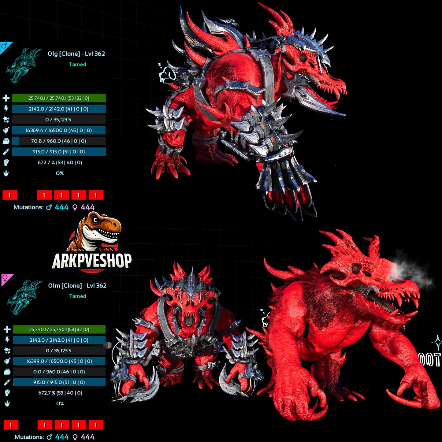 Ossidon 362 Lvl Max Clone
