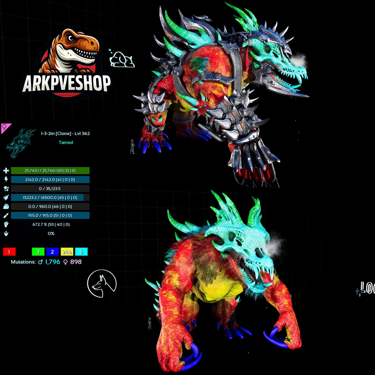 Ossidon 362 Lvl Max Clone