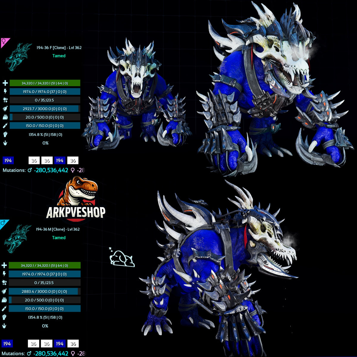 Ossidon 362Lvl 1354.8%Melee Clone