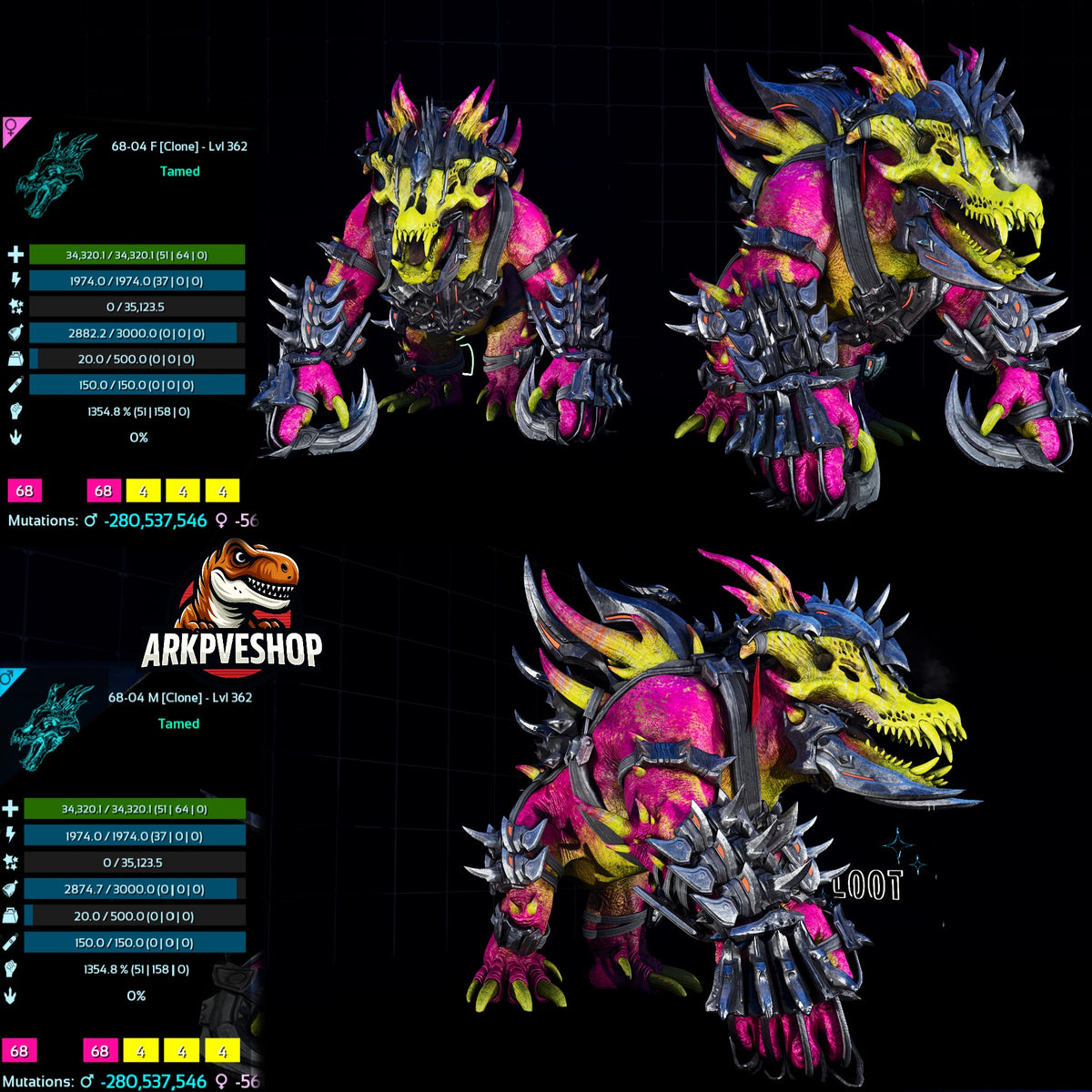 Ossidon 362Lvl 1354.8%Melee Clone