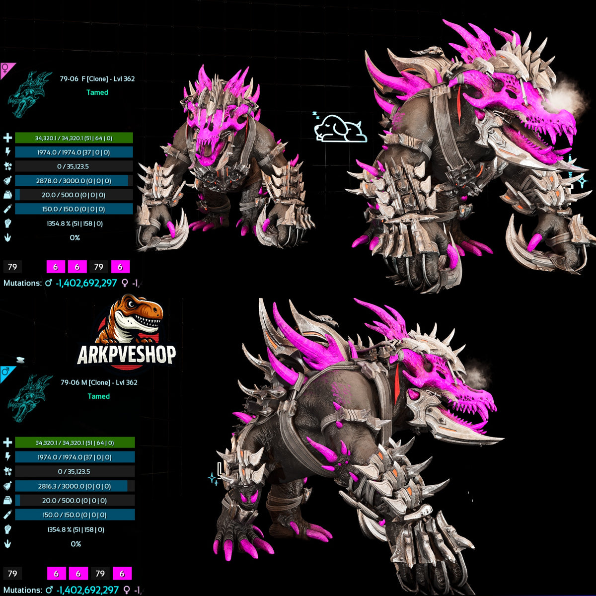 Ossidon 362Lvl 1354.8%Melee Clone