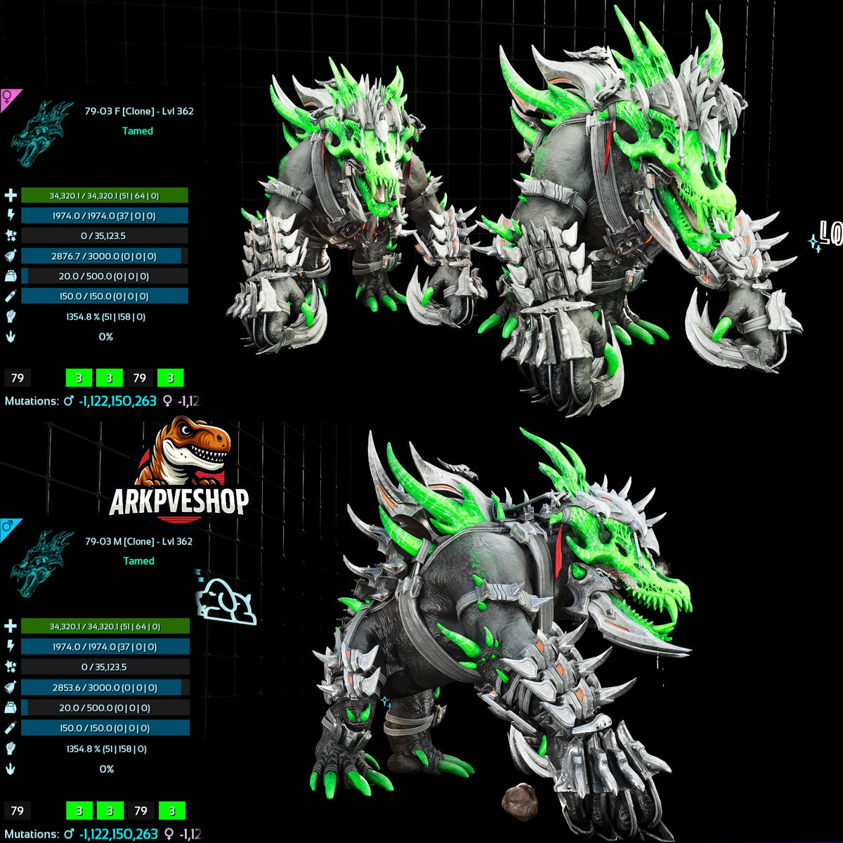 Ossidon 362Lvl 1354.8%Melee Clone