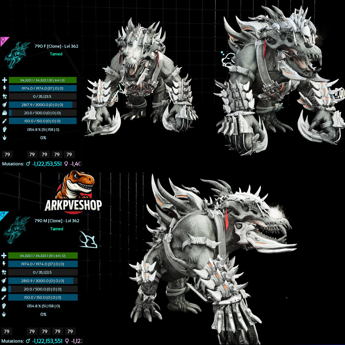 Ossidon 362Lvl 1354.8%Melee Clone