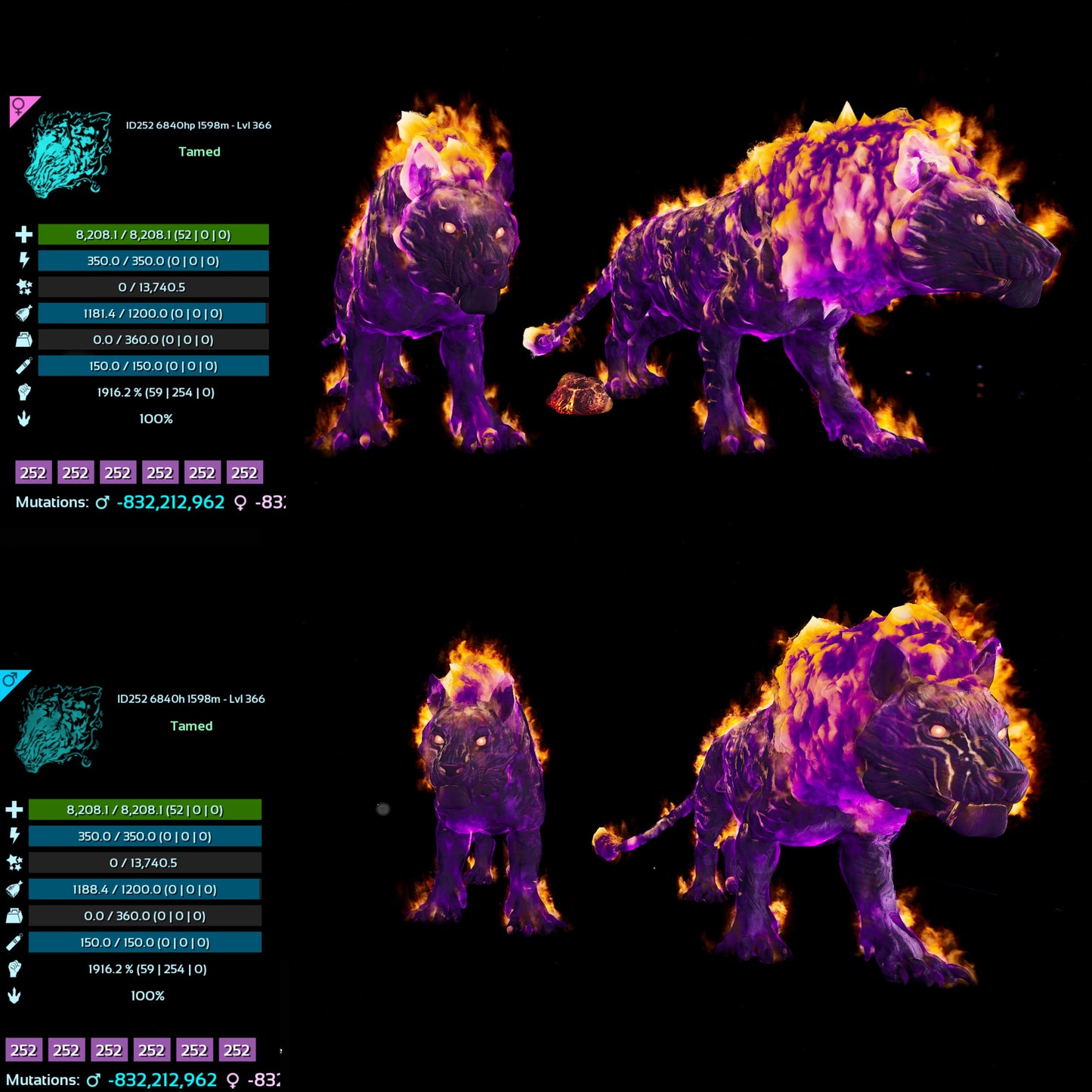 Pyromane / Pyro 1916% Melee DMG 366Lvl
