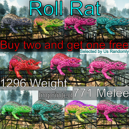 🏷️ Roll Rat 771 Dmg Imprinted Ark Ascended Pve 🏷️