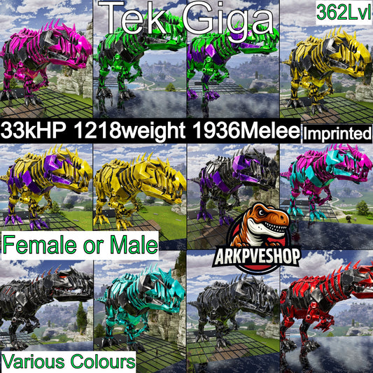 Tek Giganotosaurus 1936melee (Imprinted)
