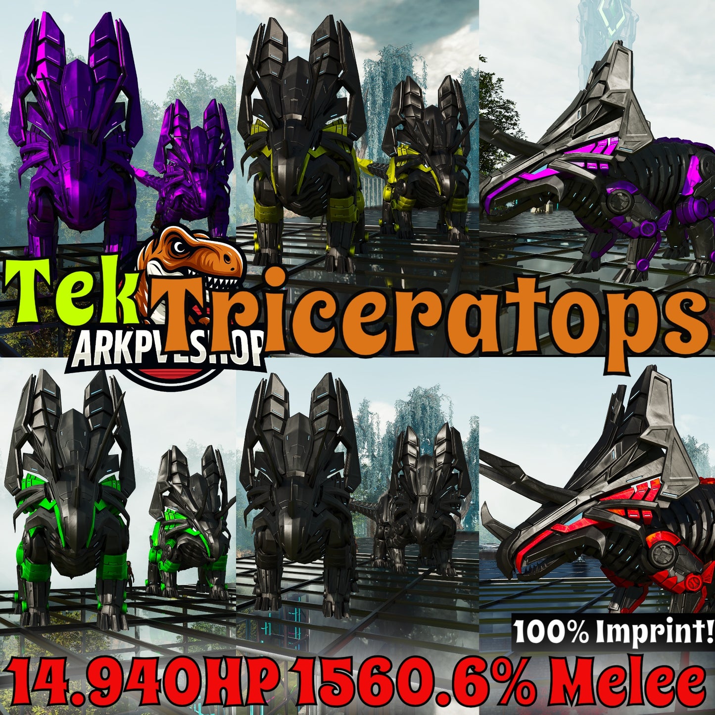 Tek Triceratops Trike 14.940HP 1560.6%m Imprinted