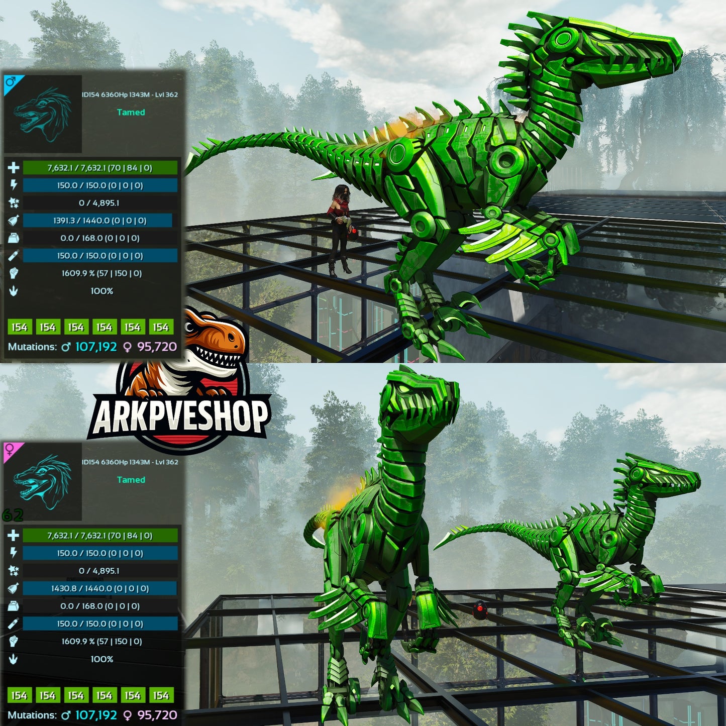 Tek Raptor 7632Hp 1609Melee