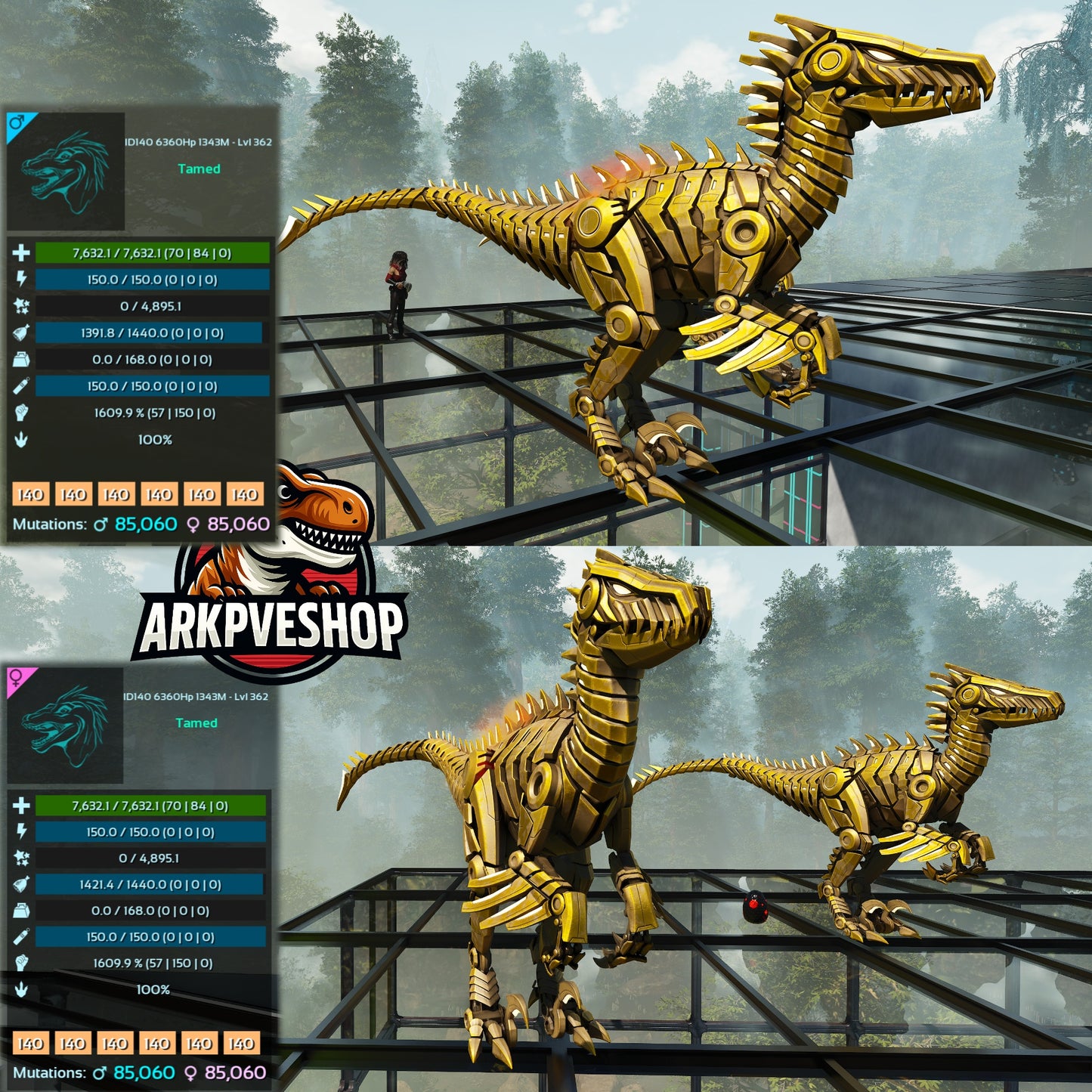 Tek Raptor 7632Hp 1609Melee