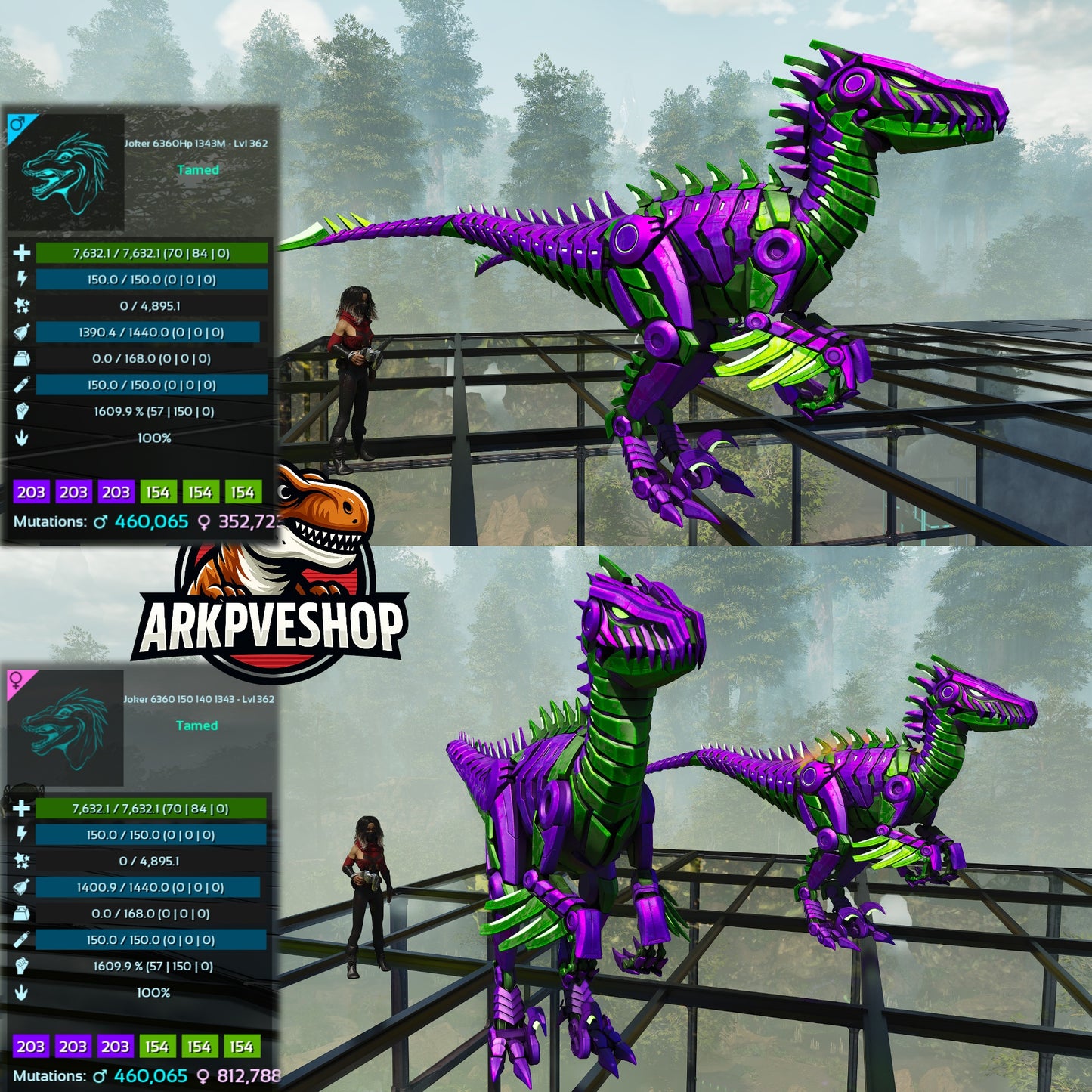 Tek Raptor 7632Hp 1609Melee