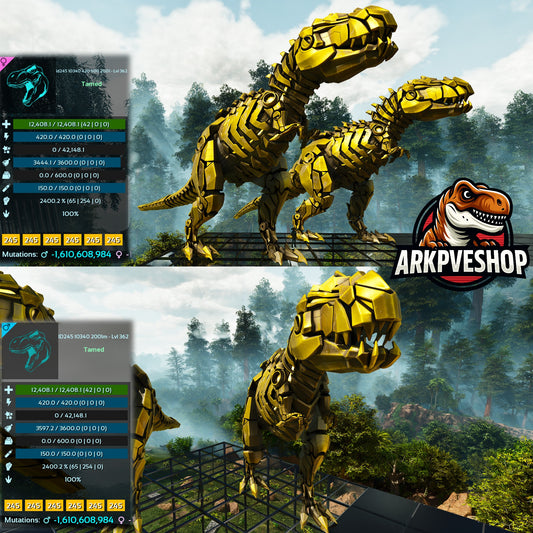 Tek Rex 2400% melee Imprinted Top Boss Stats