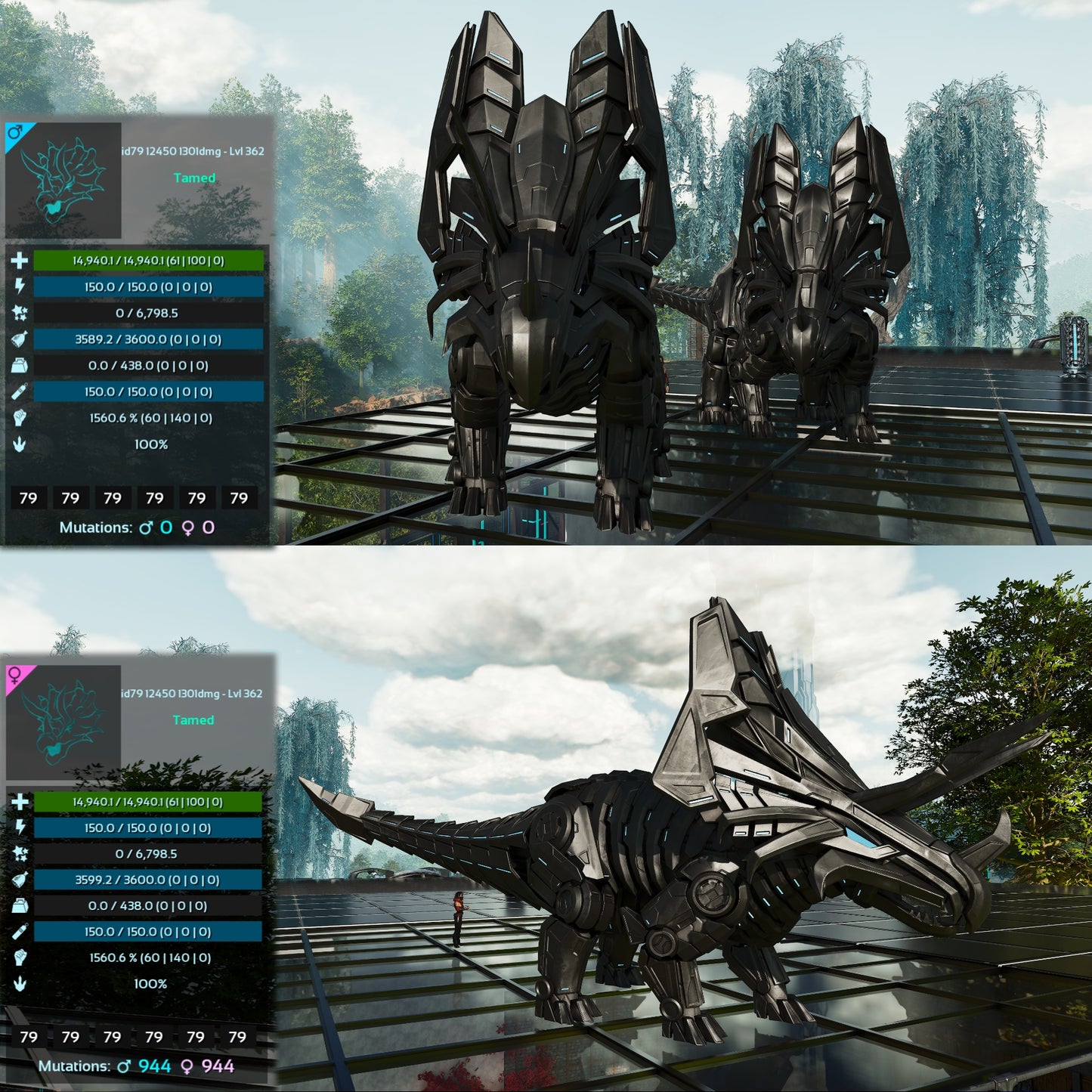 Tek Triceratops Trike 14.940HP 1560.6%m Imprinted