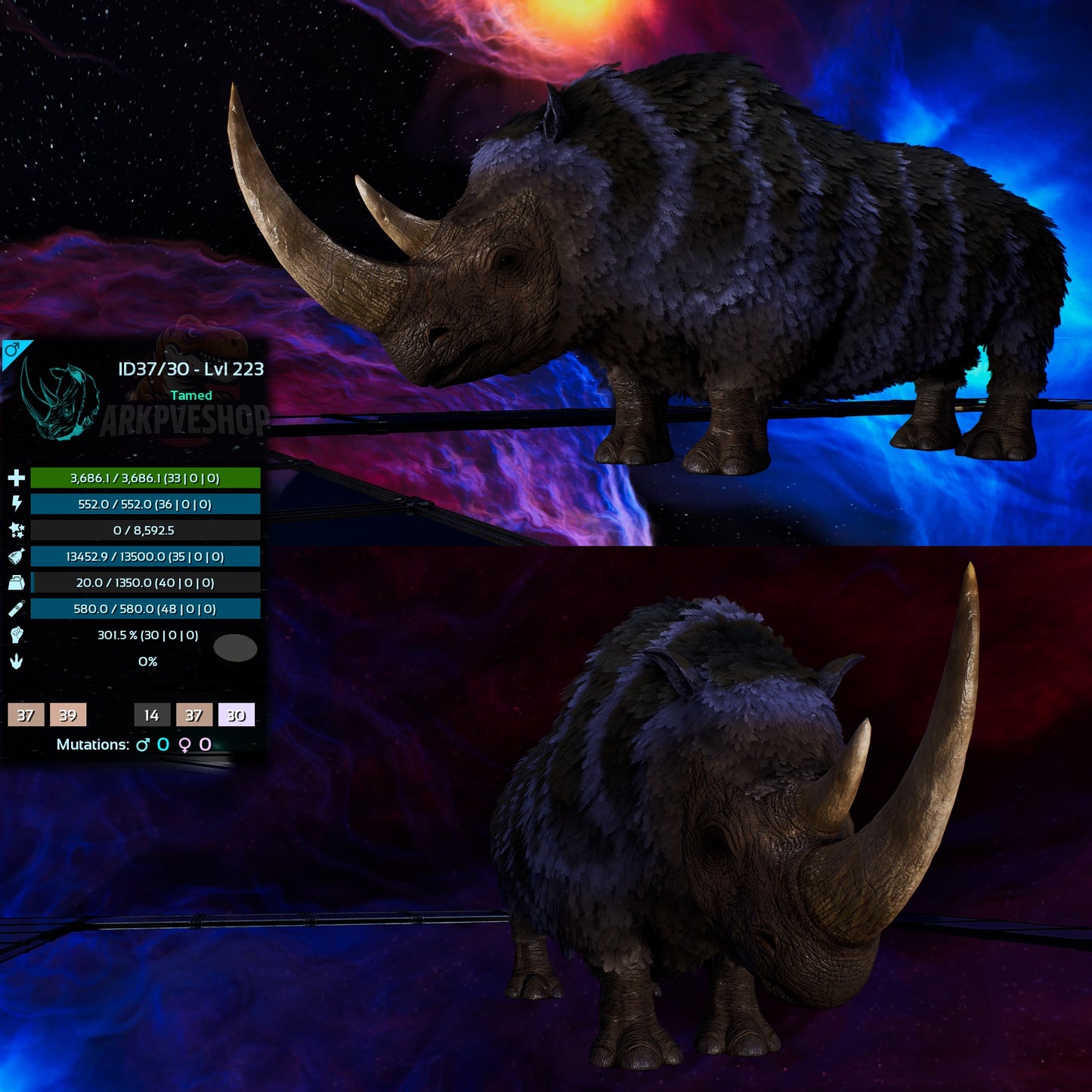 X-Woolly Rhino clone