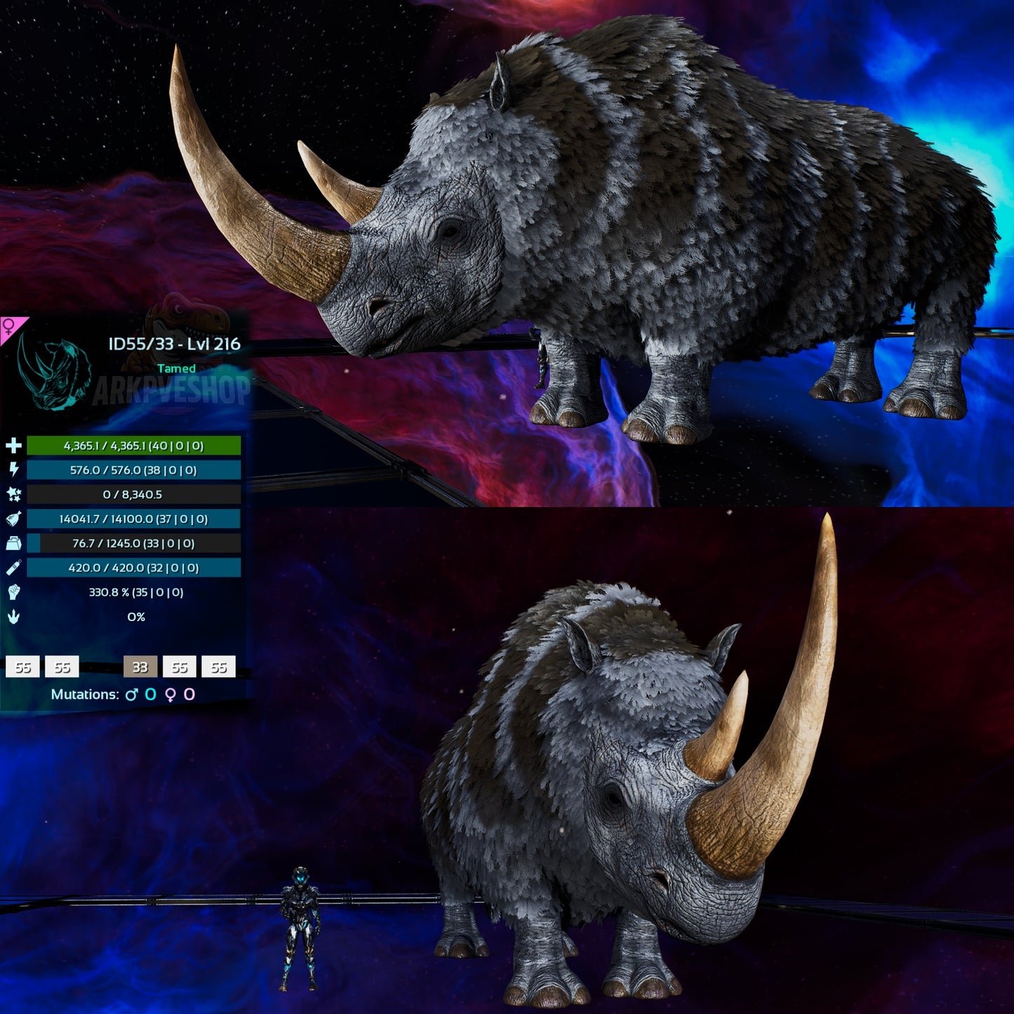 X-Woolly Rhino clone