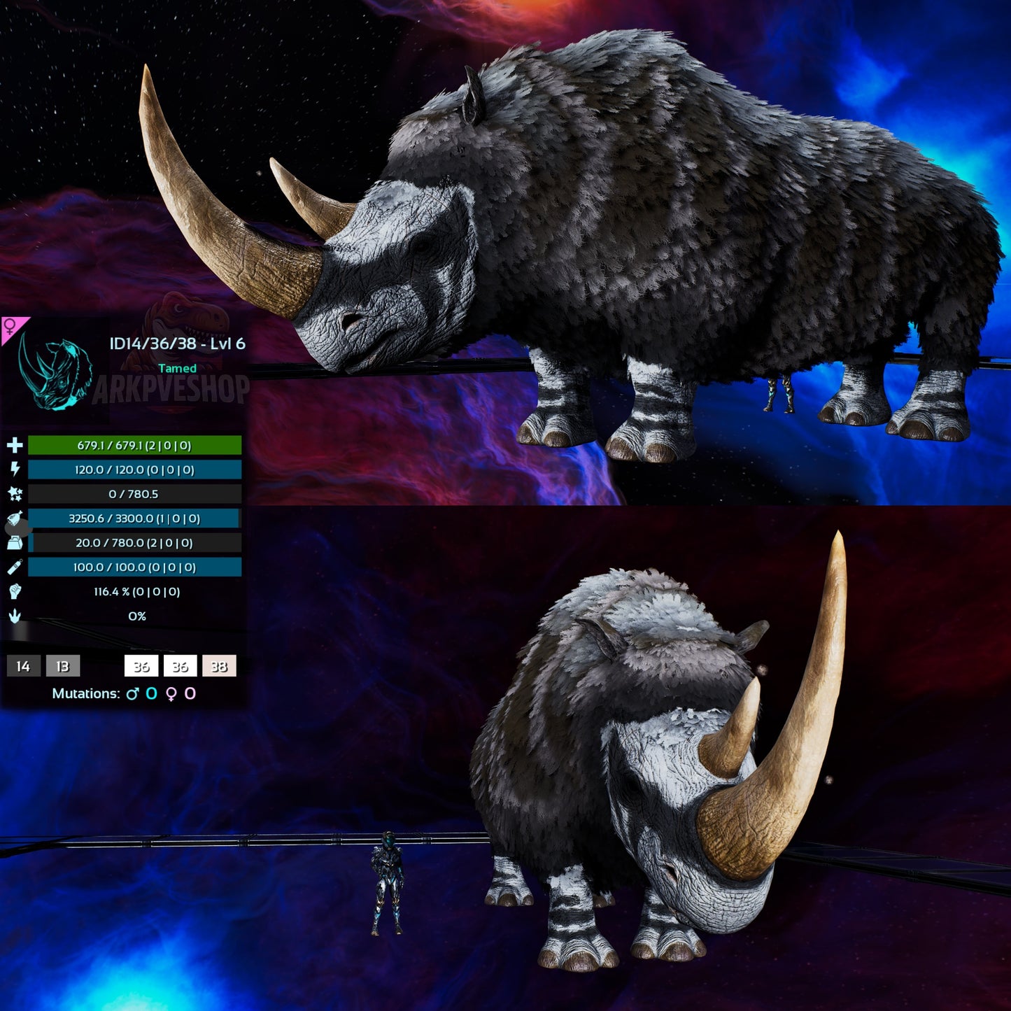 X-Woolly Rhino clone