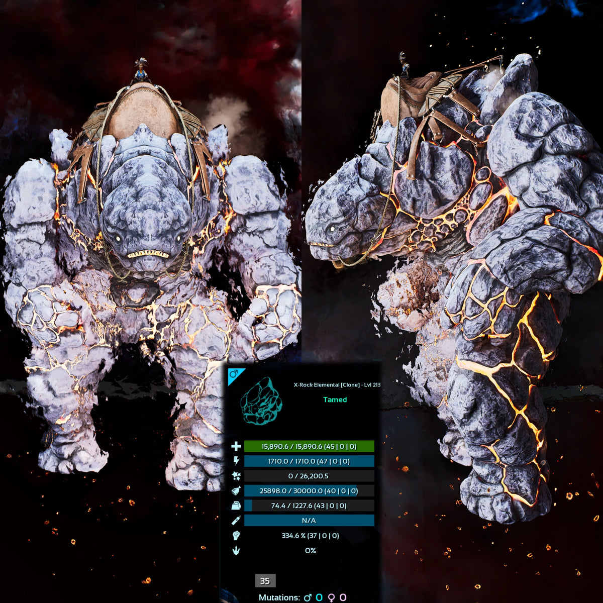 X-Rock Elemental / Lava Golem Clone