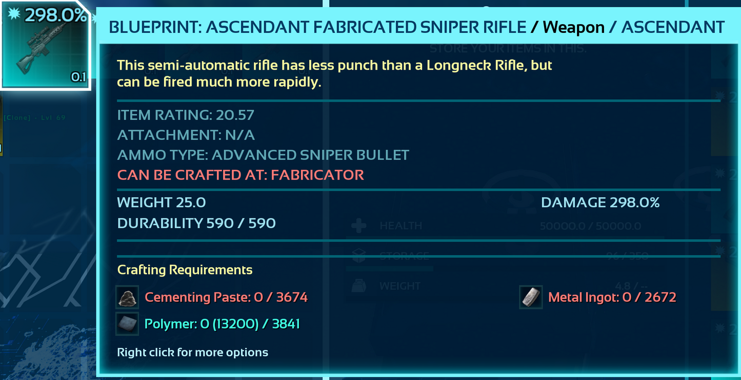 Blueprint: Sniper Rifle