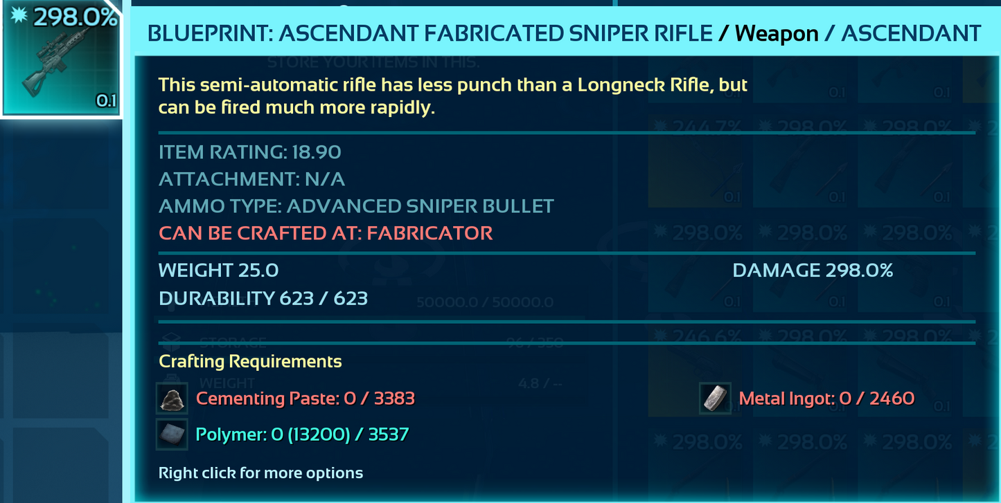 Blueprint: Sniper Rifle