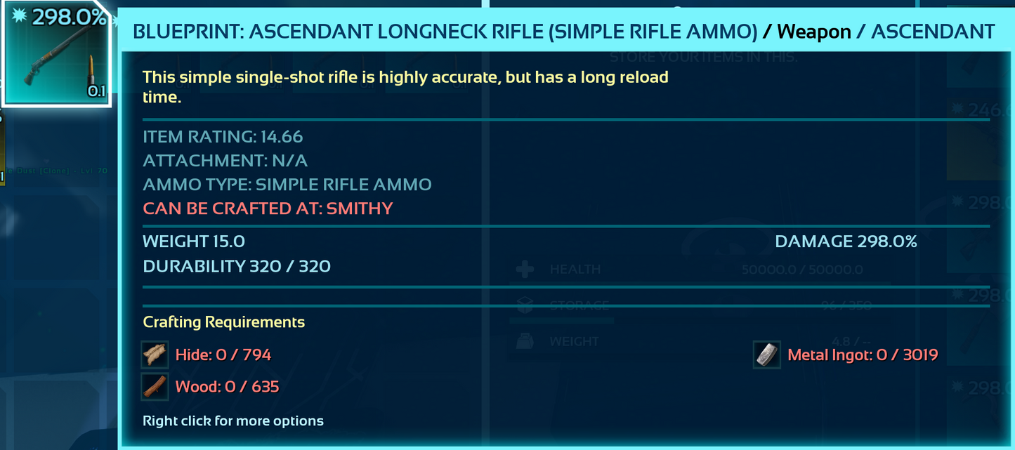 Blueprint: Longneck Rifle