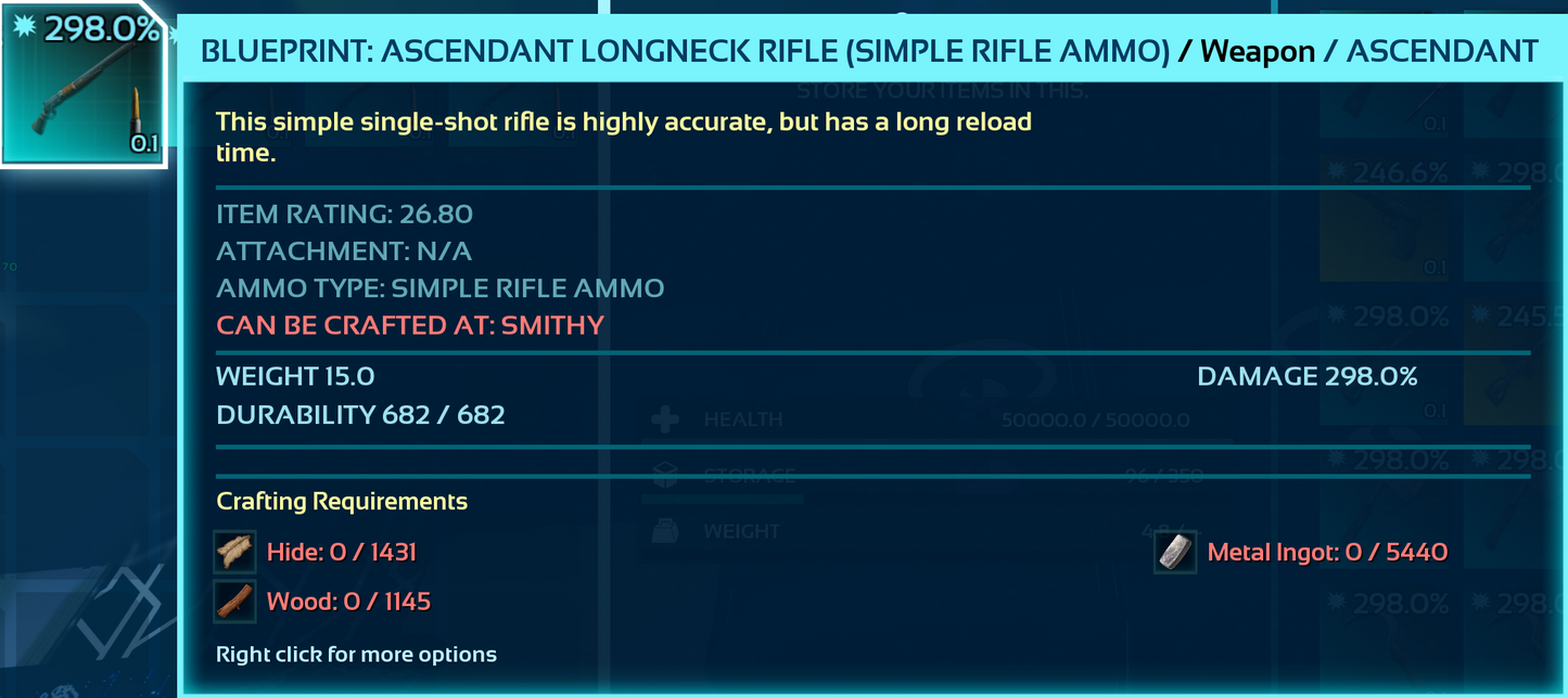 Blueprint: Longneck Rifle