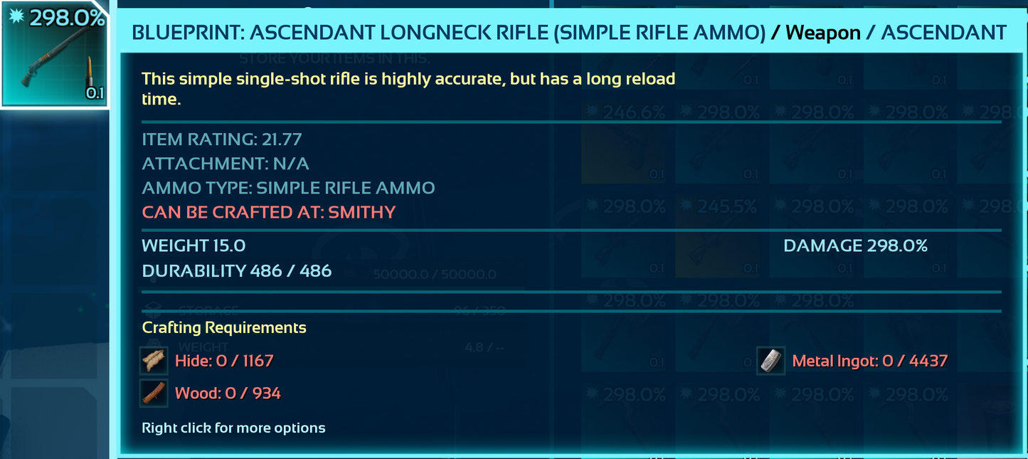 Blueprint: Longneck Rifle