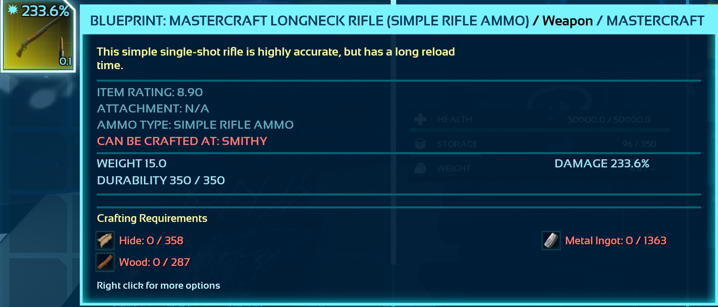 Blueprint: Longneck Rifle