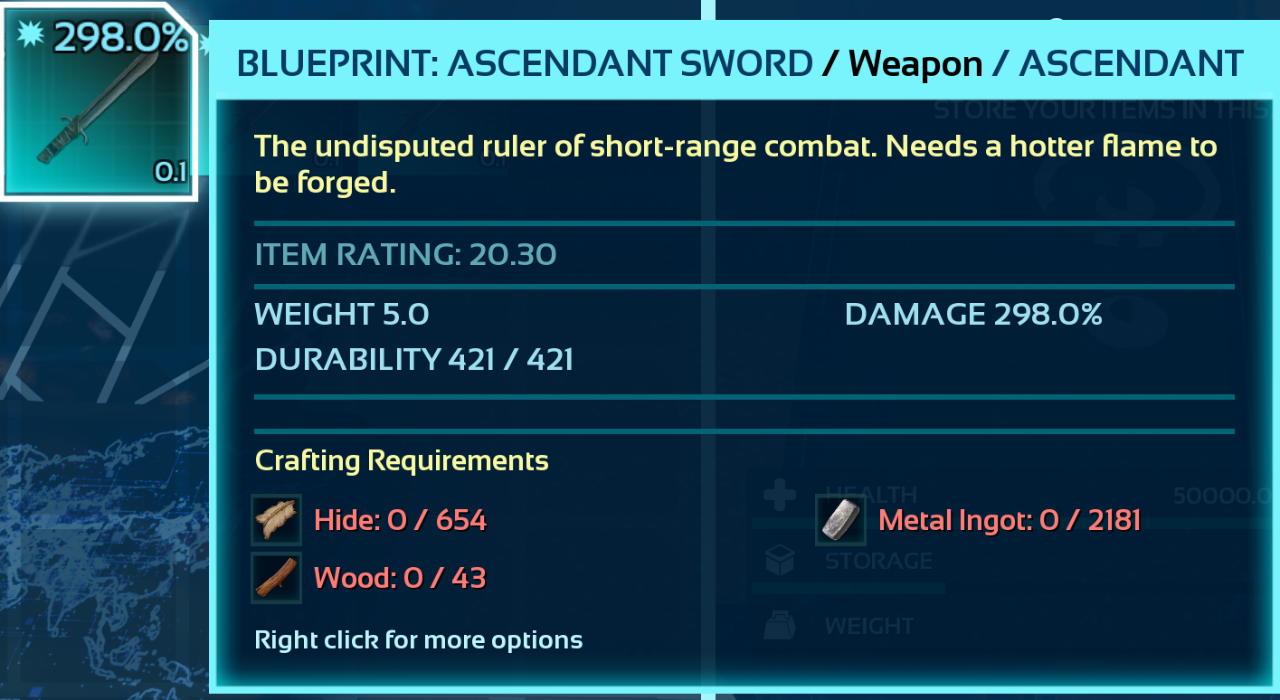 Blueprint: Sword