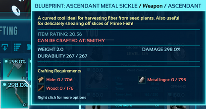 Metal Sickle Blueprints