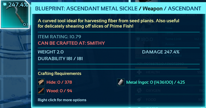 Metal Sickle Blueprints