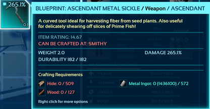 Metal Sickle Blueprints