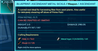 Metal Sickle Blueprints