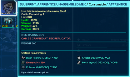 Mek Blueprint