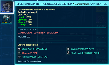 Mek Blueprint