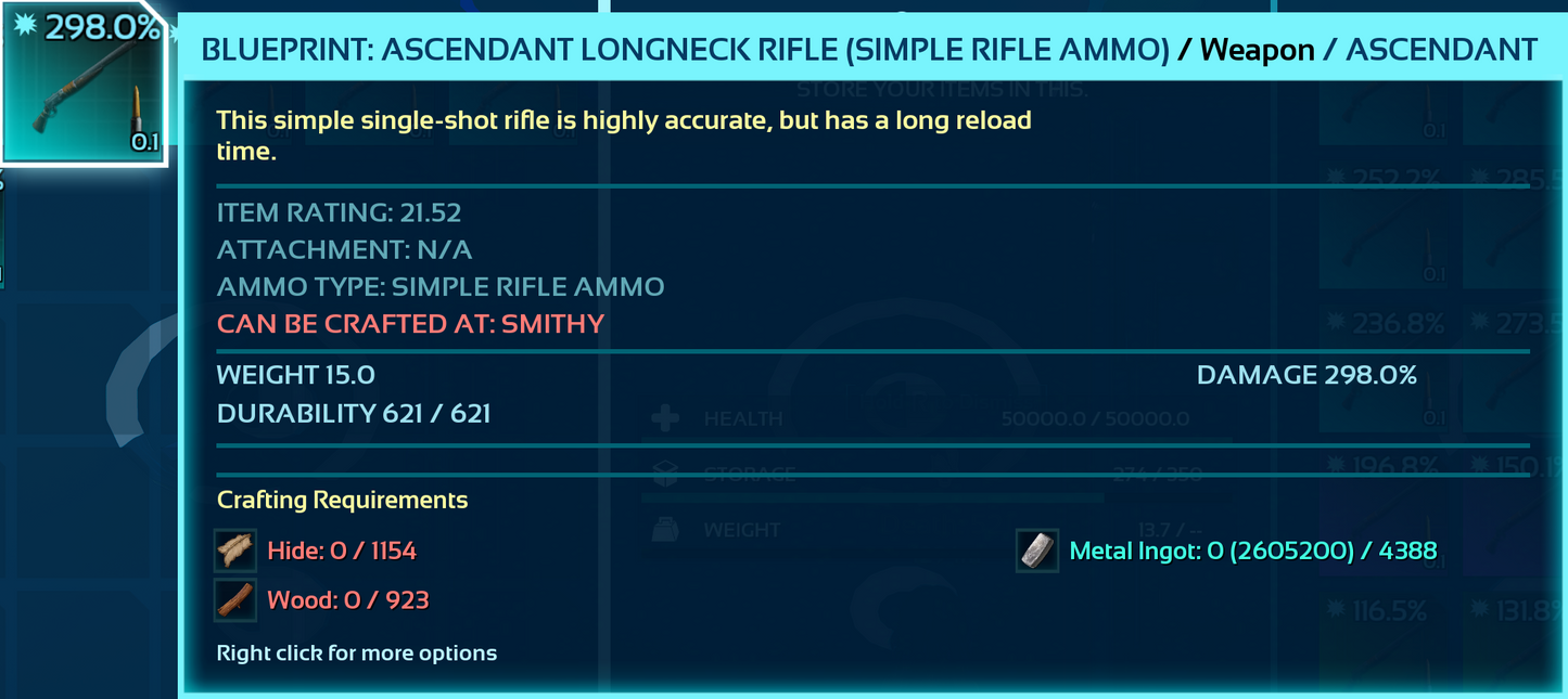 Blueprint: Longneck Rifle
