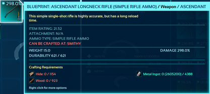 Blueprint: Longneck Rifle
