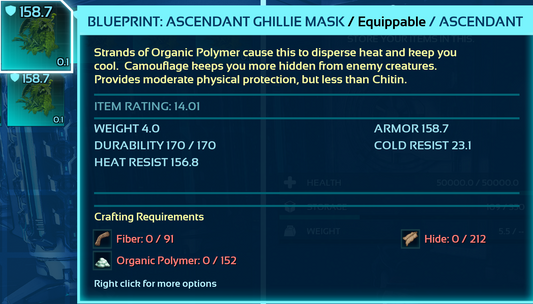 Ghillie Armor Blueprint Bp's