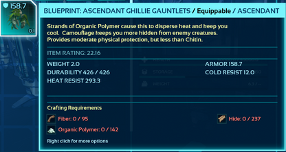 Ghillie Armor Blueprint Bp's