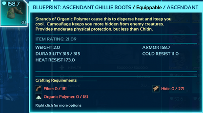 Ghillie Armor Blueprint Bp's
