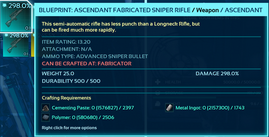Blueprint: Sniper Rifle