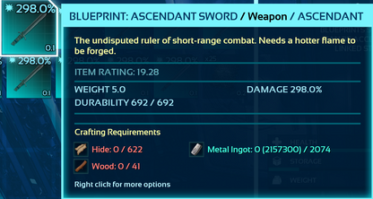 Blueprint: Sword
