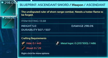 Blueprint: Sword