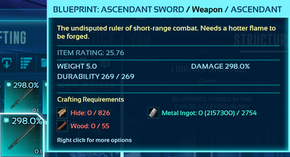 Blueprint: Sword