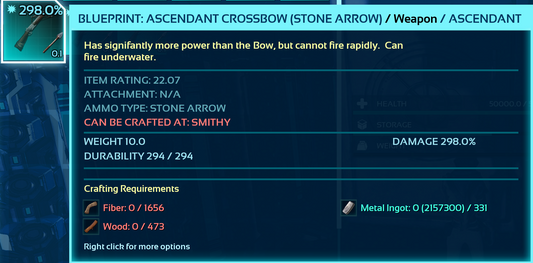 Blueprint: CrossBow