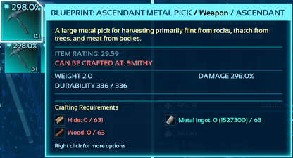 Metal Pick Blueprint