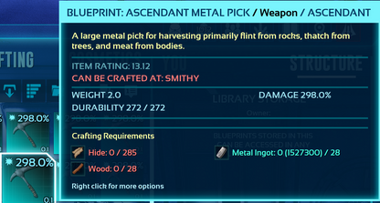 Metal Pick Blueprint