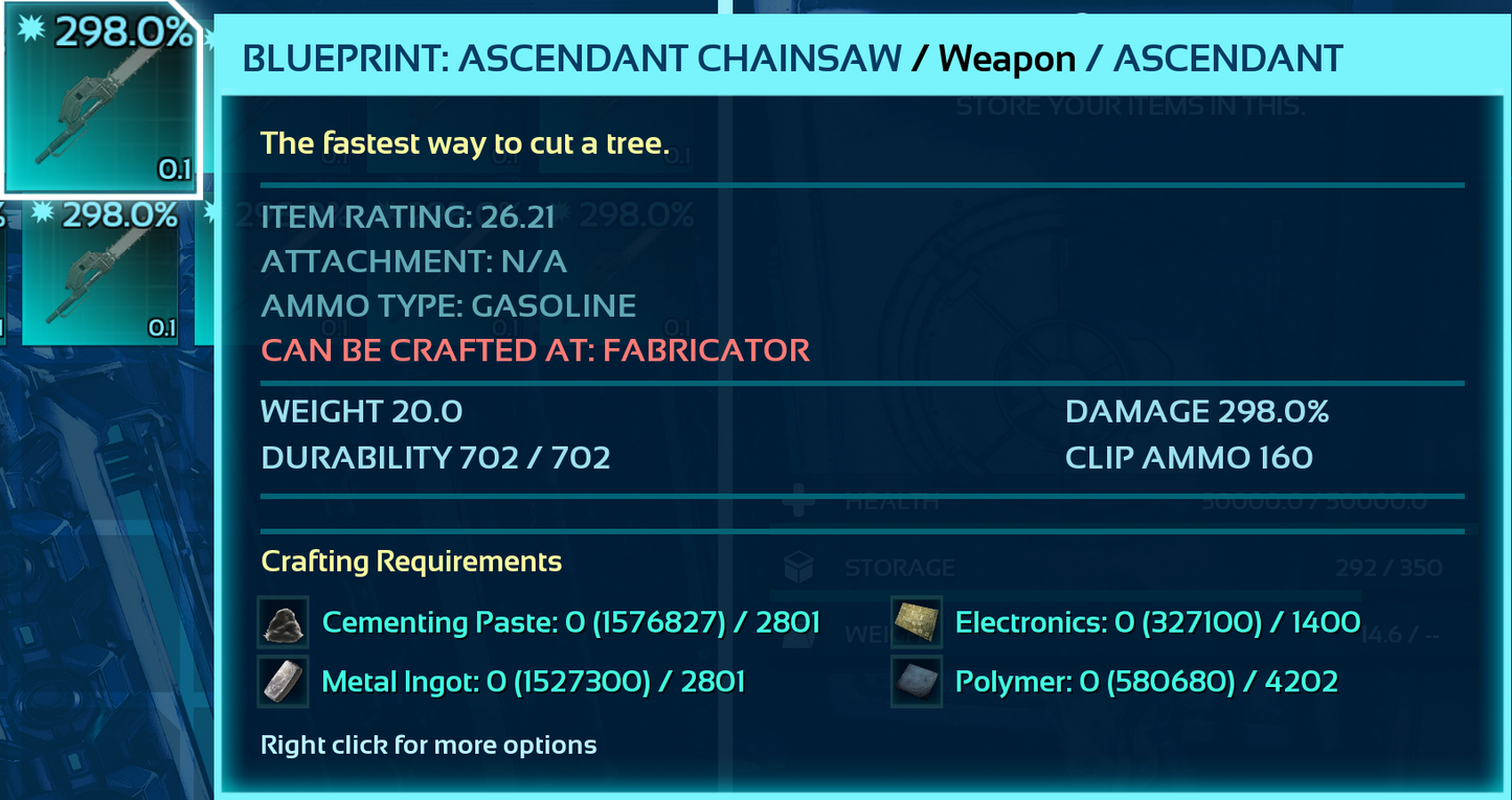 Chainsaw Blueprint