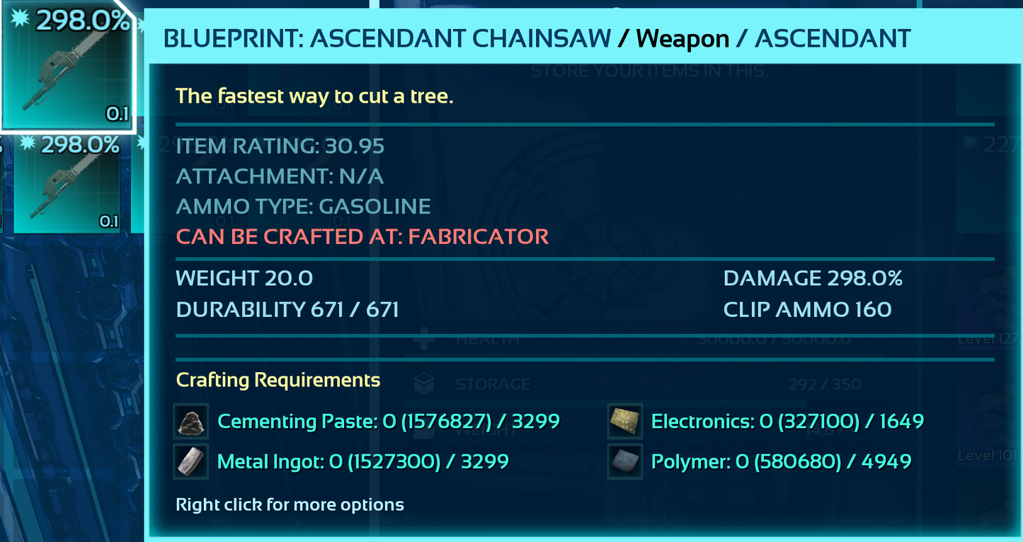 Chainsaw Blueprint